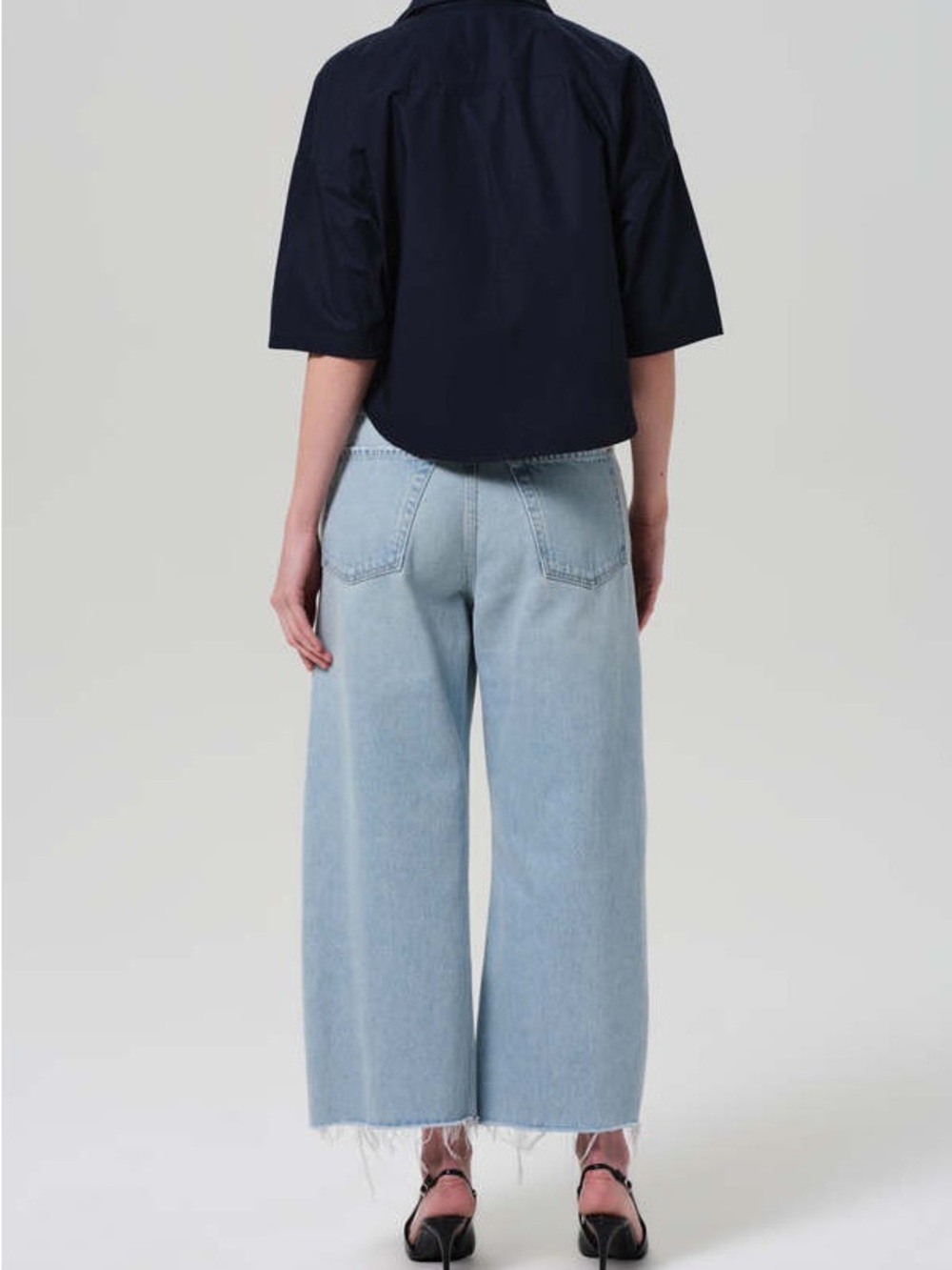 Citizens of Humanity Ayla Raw Hem Crop Jeans Size 28 NWT - Picture 2 of 12